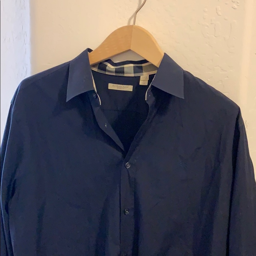 Men’s XL Burberry Brit shirt Navy Blue